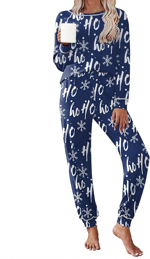 Christmas Navy With Snowflakes