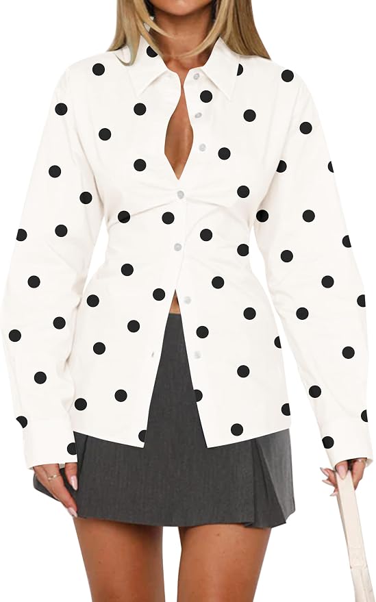 Polka Dot Beige Black