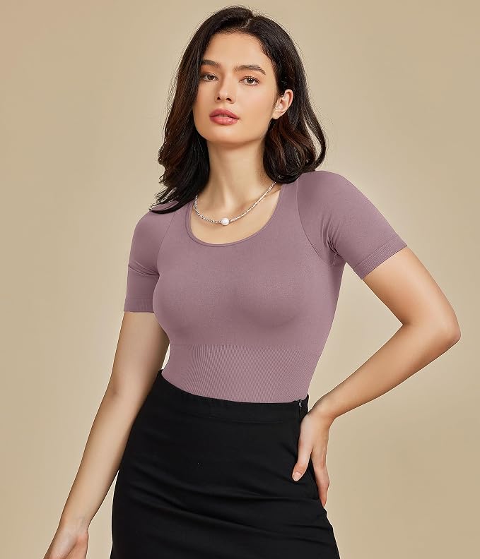 Purple Brown Short Sleeve