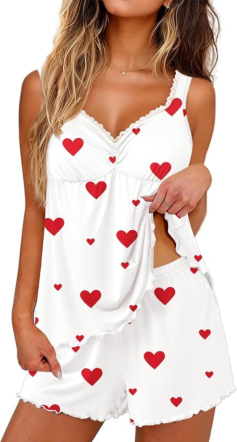 White/Red Heart
