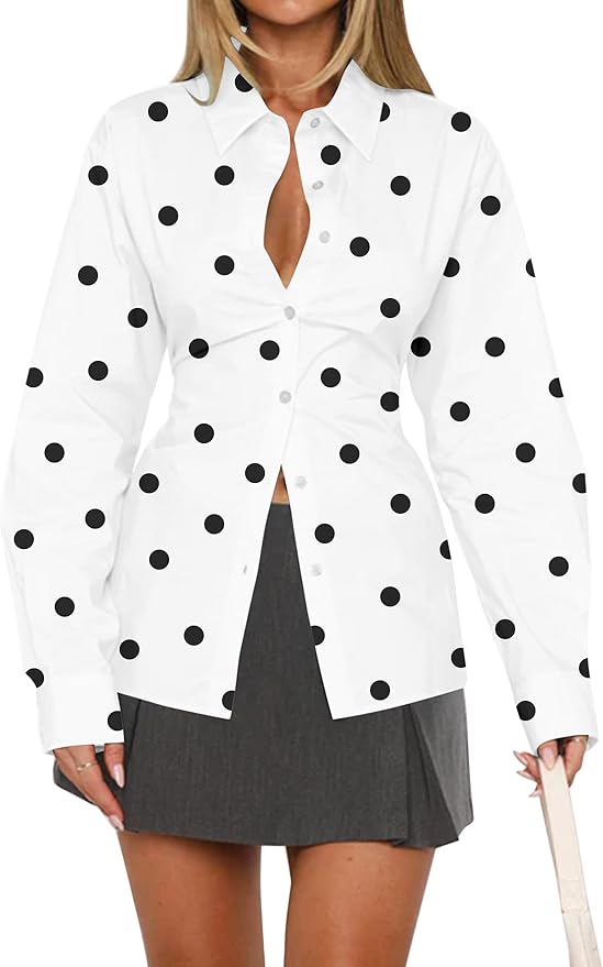 Polka Dot White Black