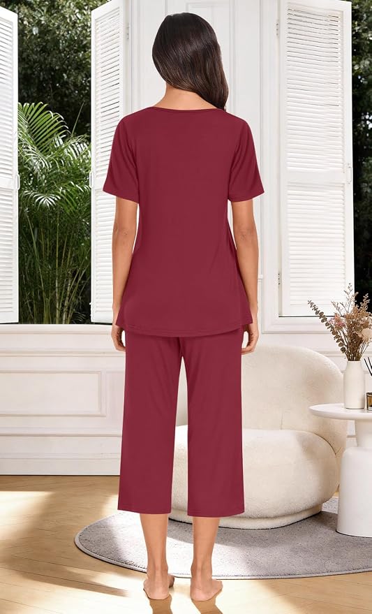 Pleated Wine Red