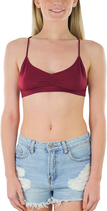 Strappy Back V-neck - Red