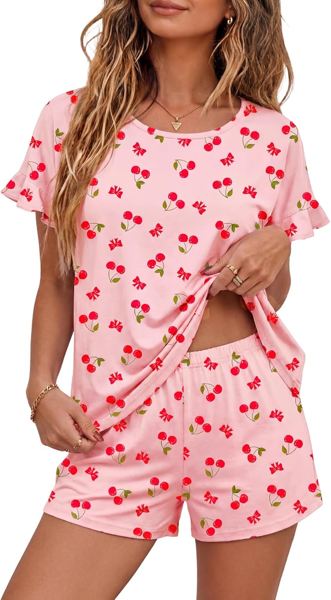 Pink Cherry Print