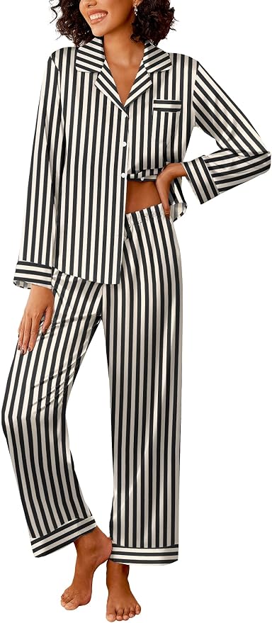 Black Champagne Stripe