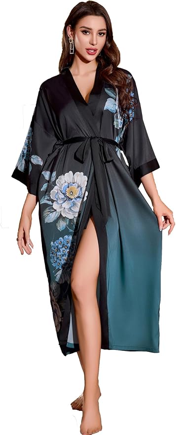 Black to Blue With Floral