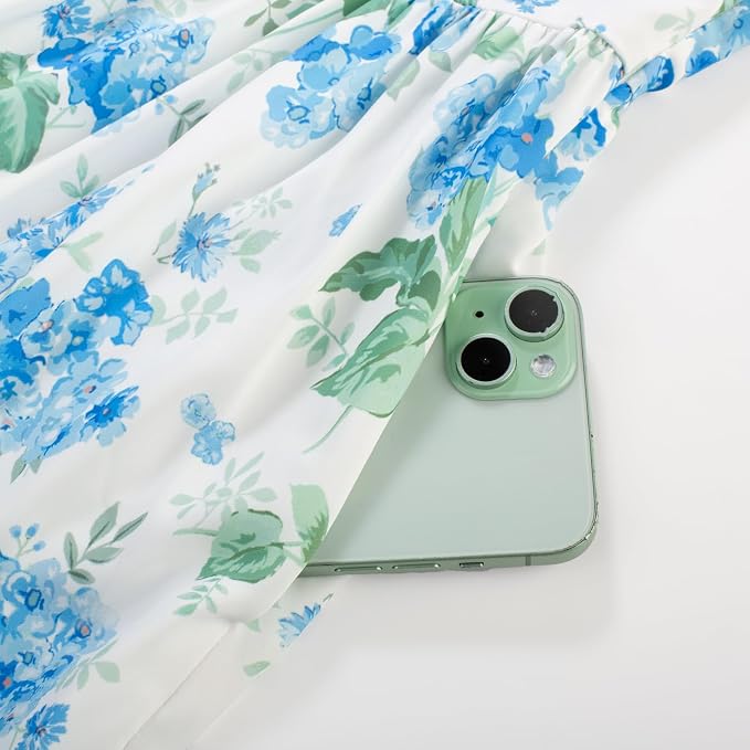 Blue Green Floral