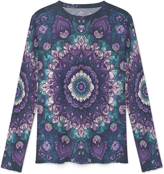 Purple Boho Print