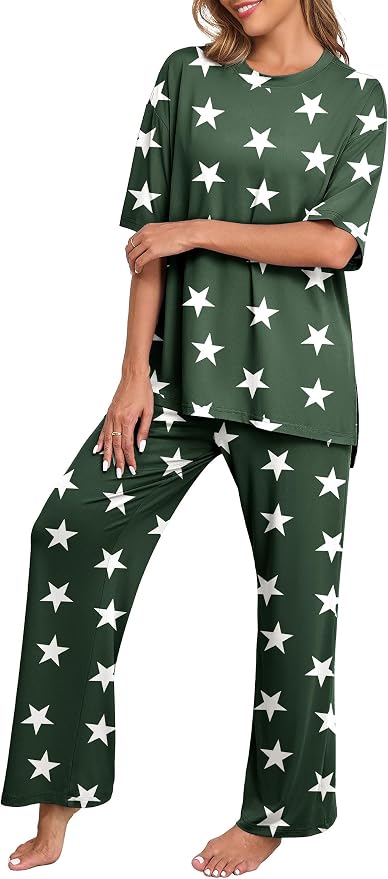 Fp-dark Green Wh Star