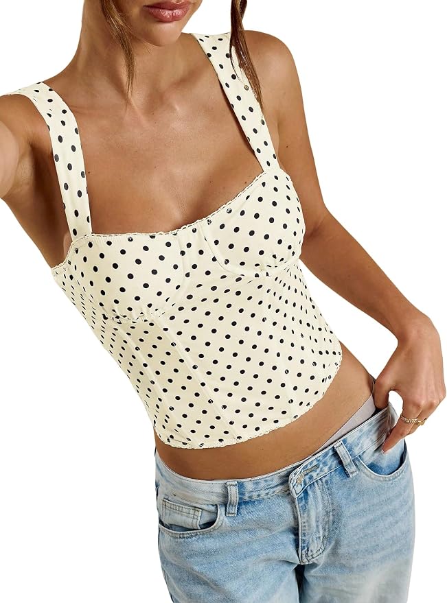 Apricot Polka Dots Print