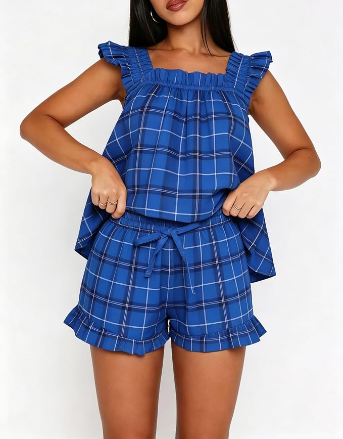 Frill Blue Gingham