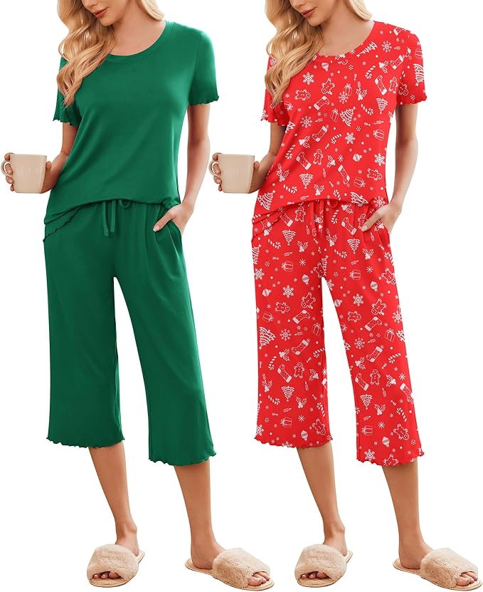 Green/Christmas Red