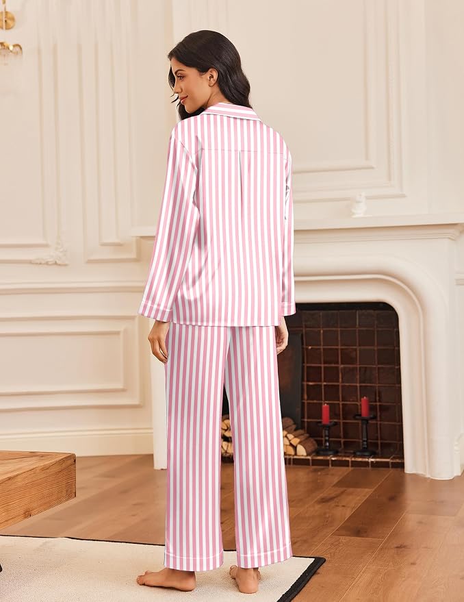 Pink White Stripe