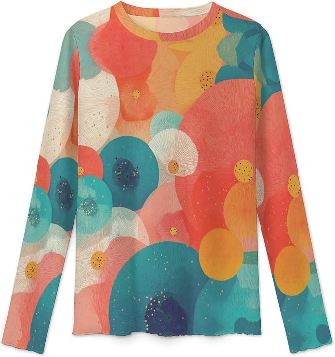 Orange Green Print