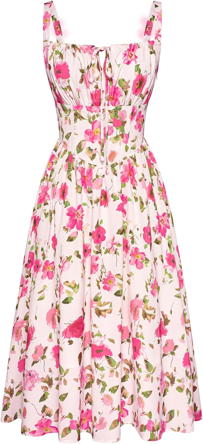 Beige Rose-red Floral