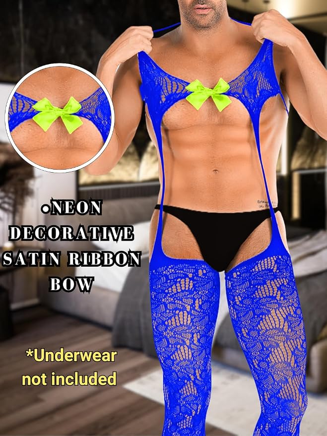 Royal Blue&neon Green Bow