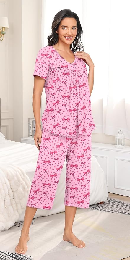 Pink Heart Bow