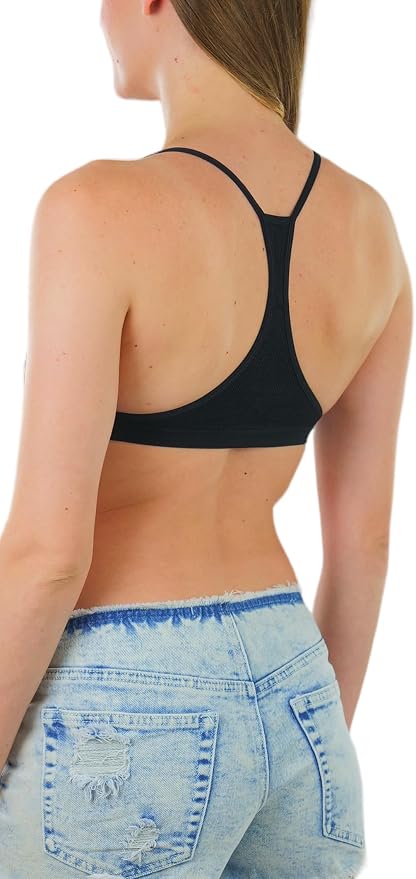 Deep V Cage Strappy - Black
