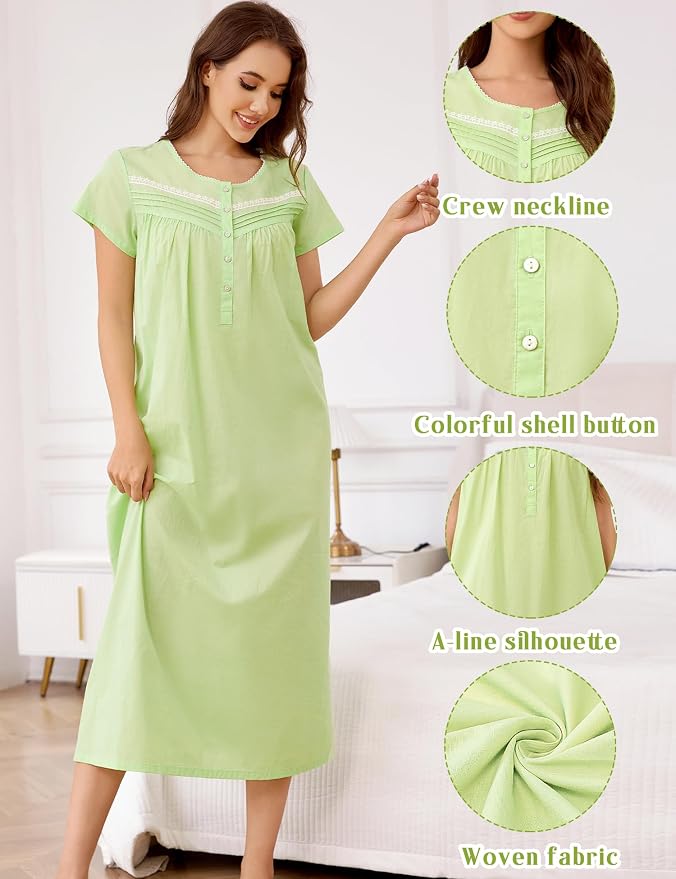 Woven-100% Cotton Fruit Green