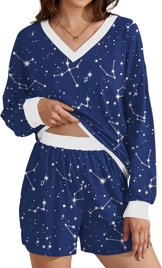 Blue Starry Print