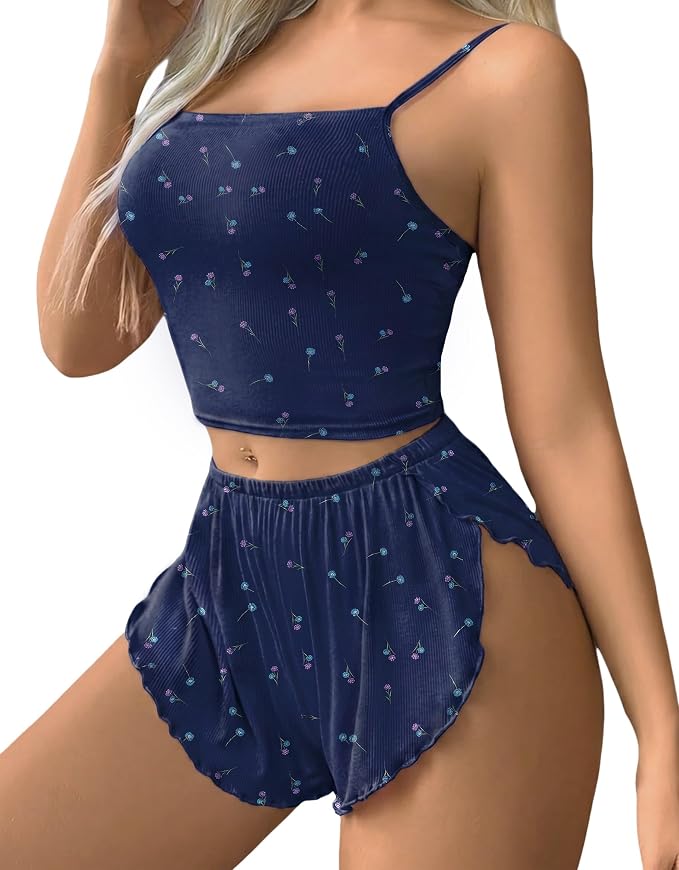 Navy Blue Floral
