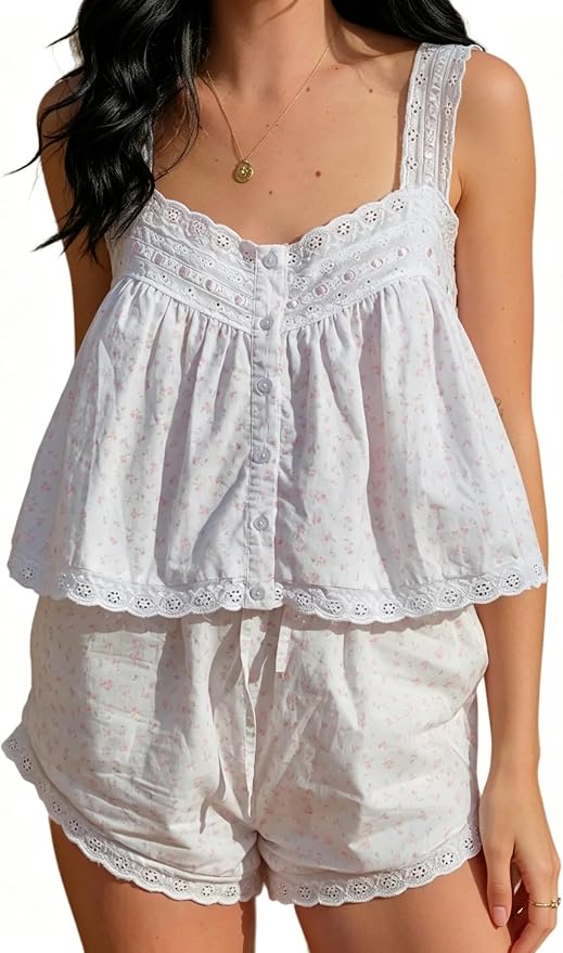 Eyelet Pink Floral