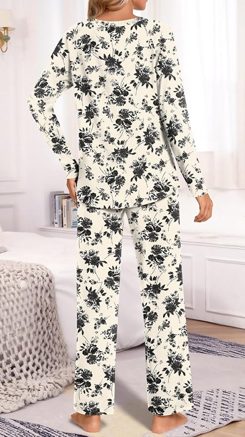 Beige/Black Floral