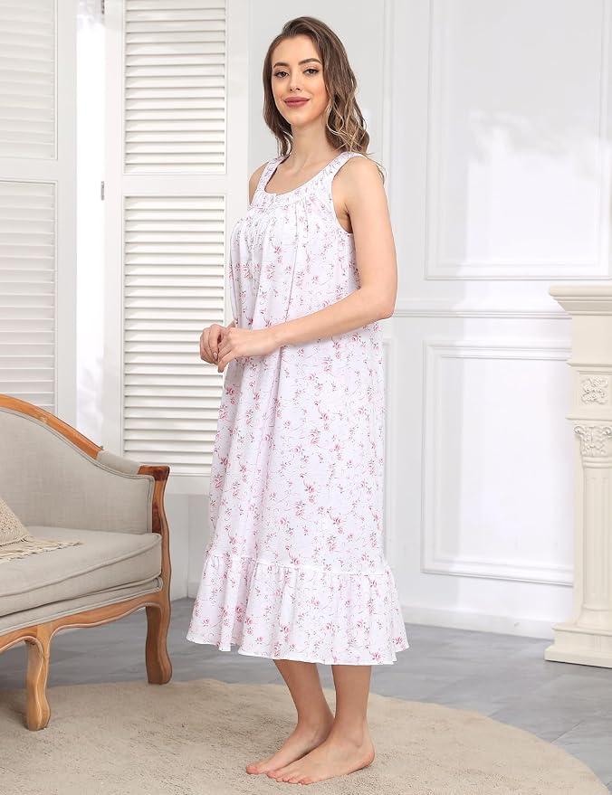 Knit-100% Cottongradient Pink Flower