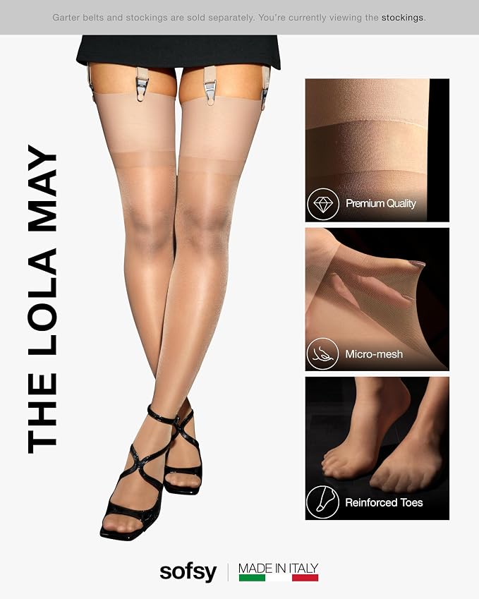 B02 | 1 Pair - Sheer Stockings | Nude