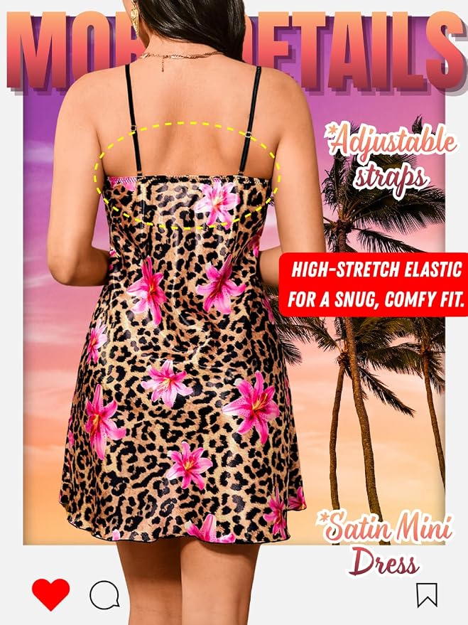 Brown Leopard Floral