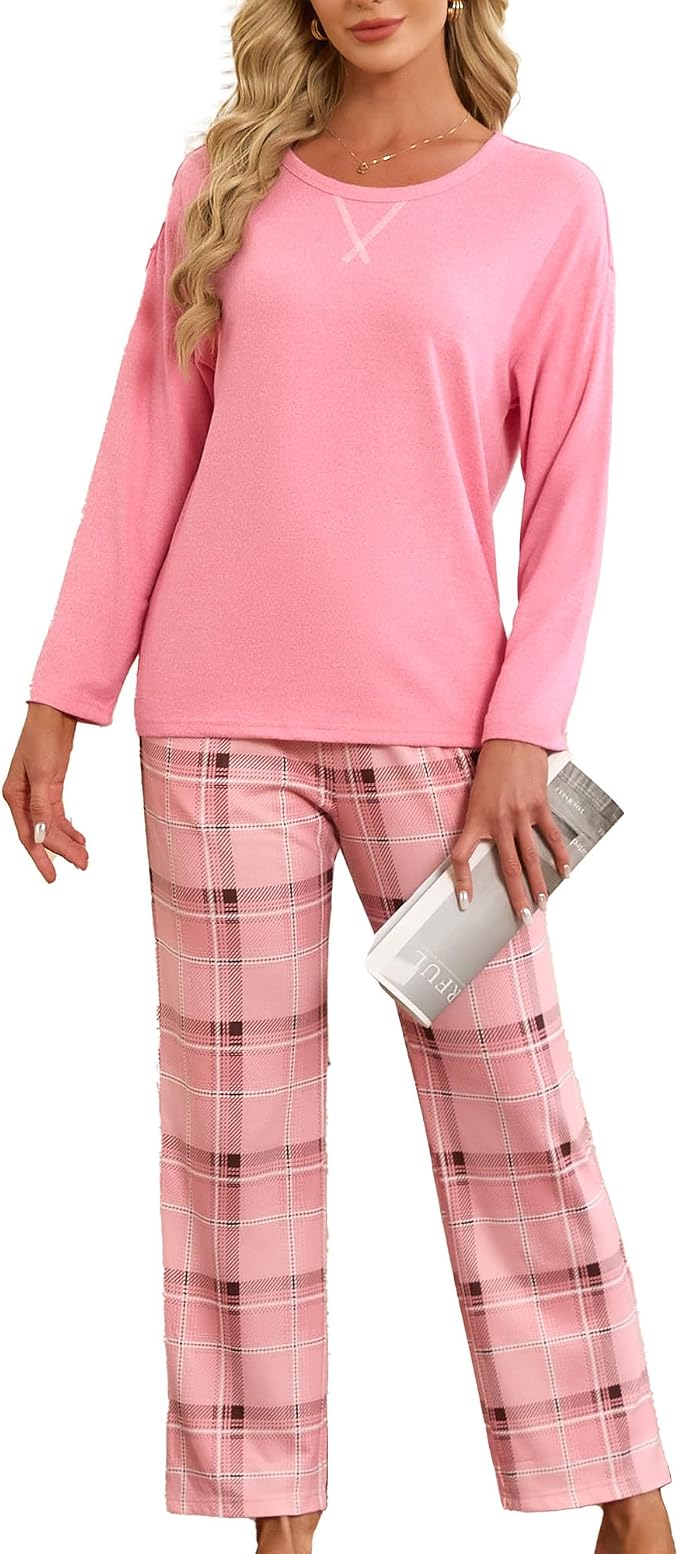 Hot Pink/Pink Brown Plaid