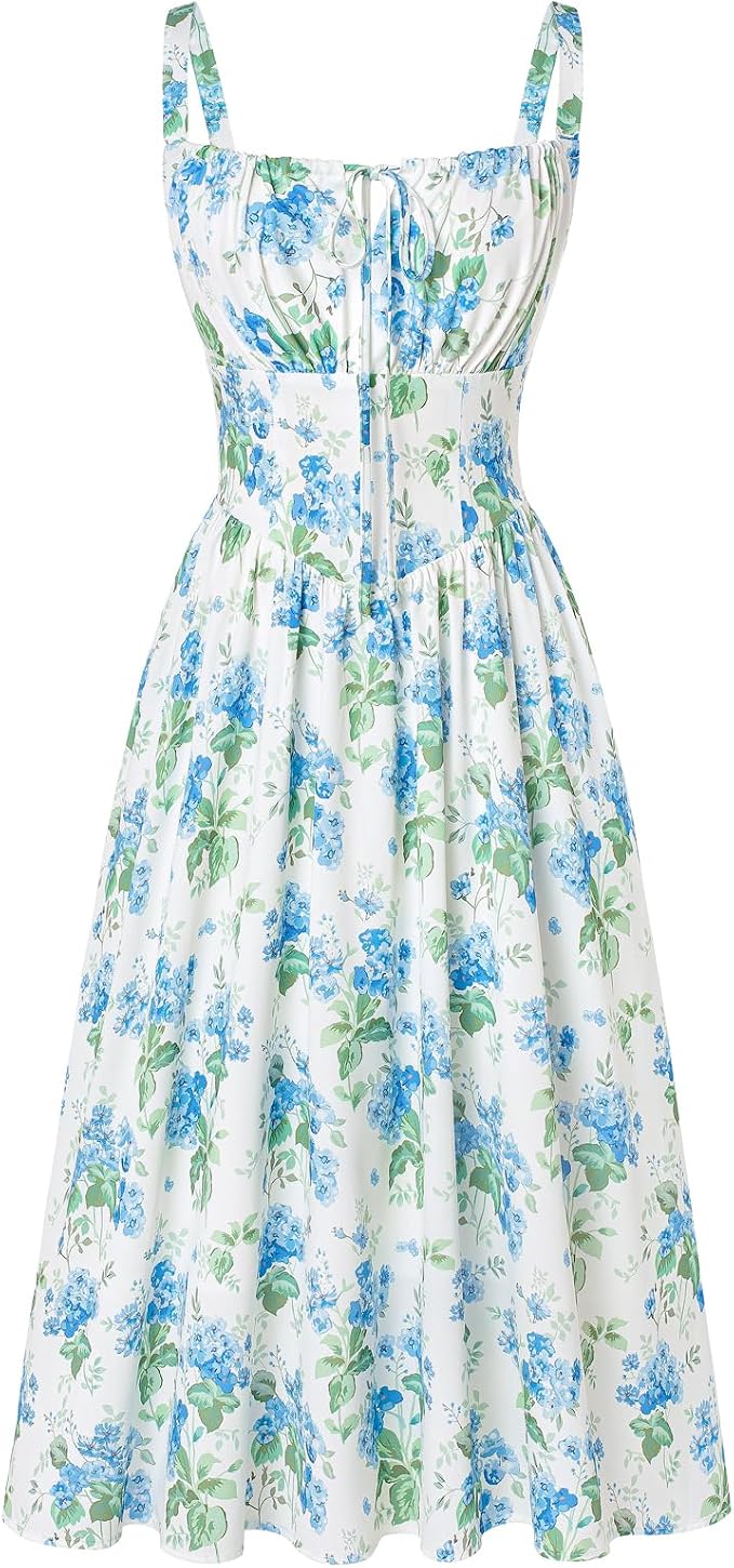 Blue Green Floral