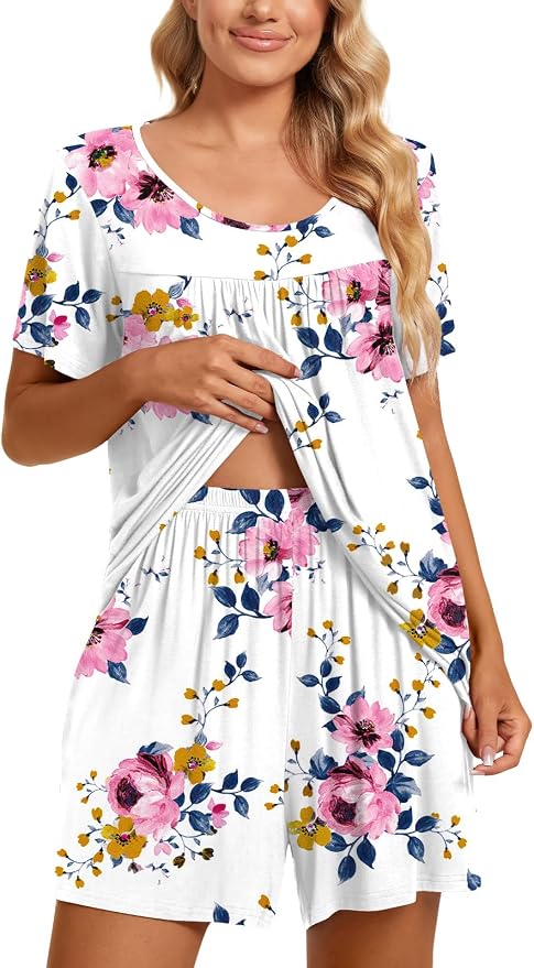 02 Pink Floral-white