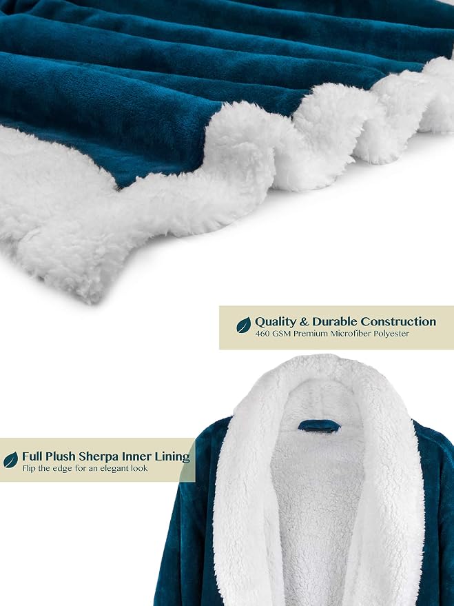 Sea Blue With Sherpa