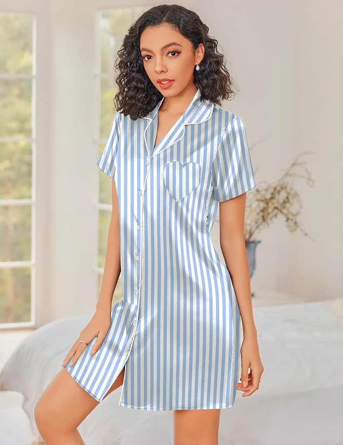 Striped Blue