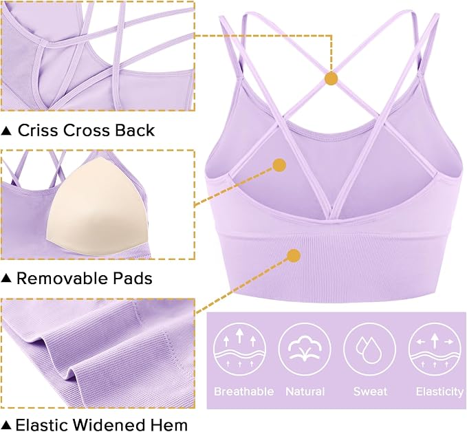 3 Pack-nude+lavender+light Blue