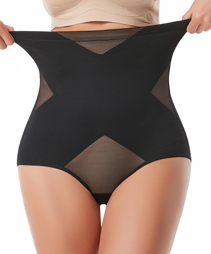 High Waisted-cross Black