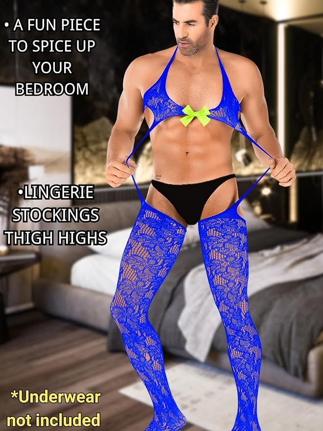 Royal Blue&neon Green Bow
