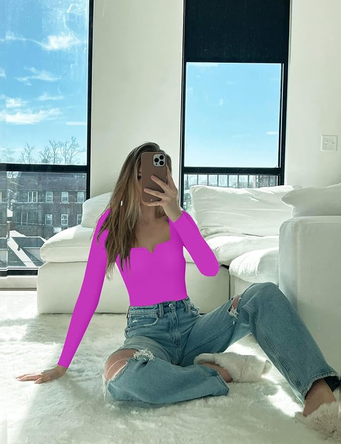 D-hot Pink Long Sleeve