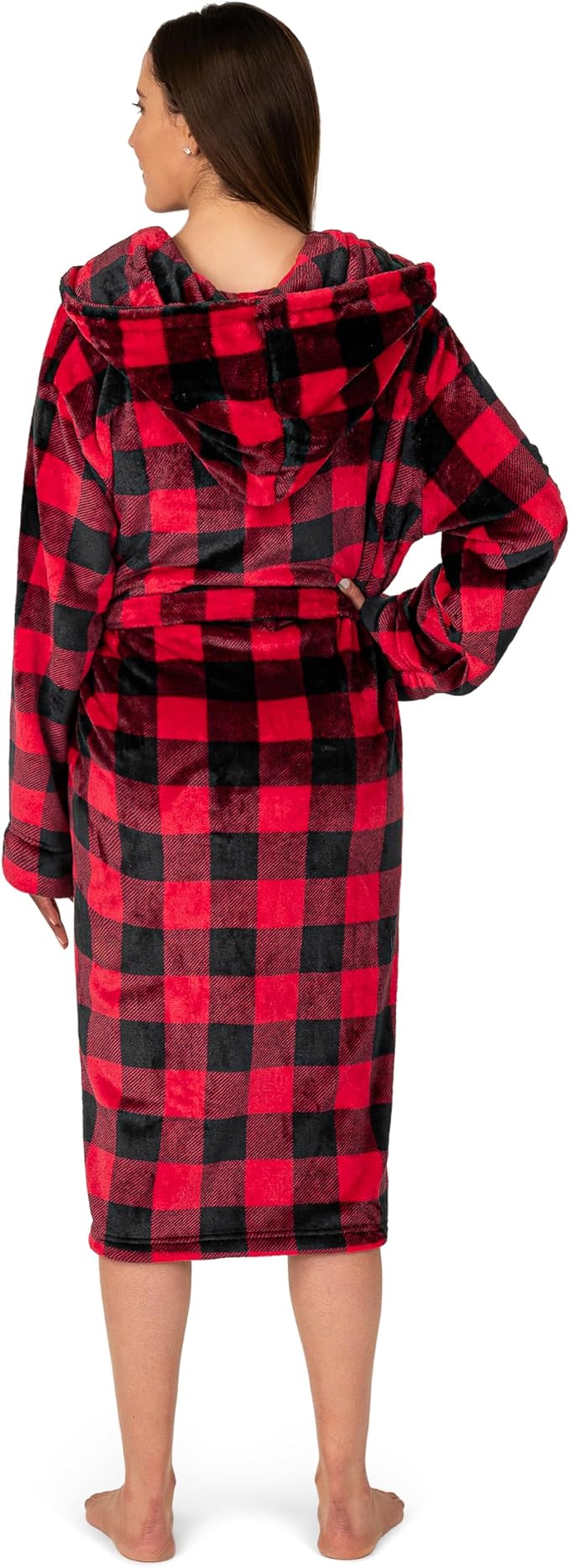 With Hood - Checkered Red