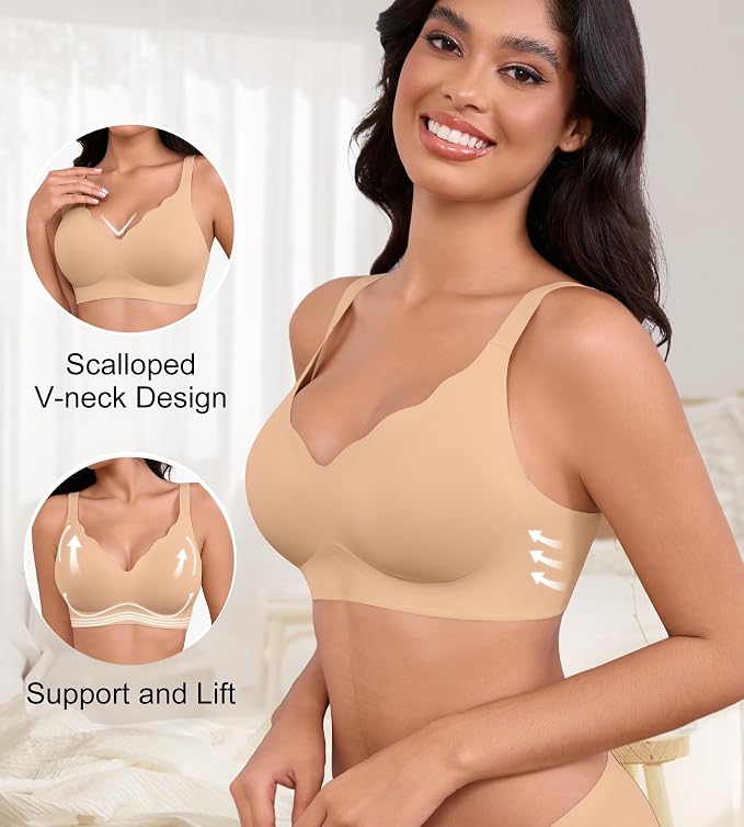 Black,skin,gray-scalloped 3pack