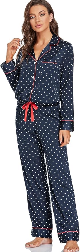 Navy/Red, Dots