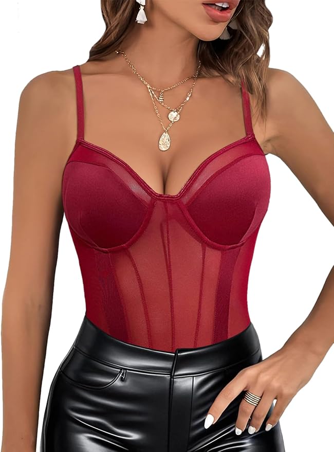 Wine Red Mesh