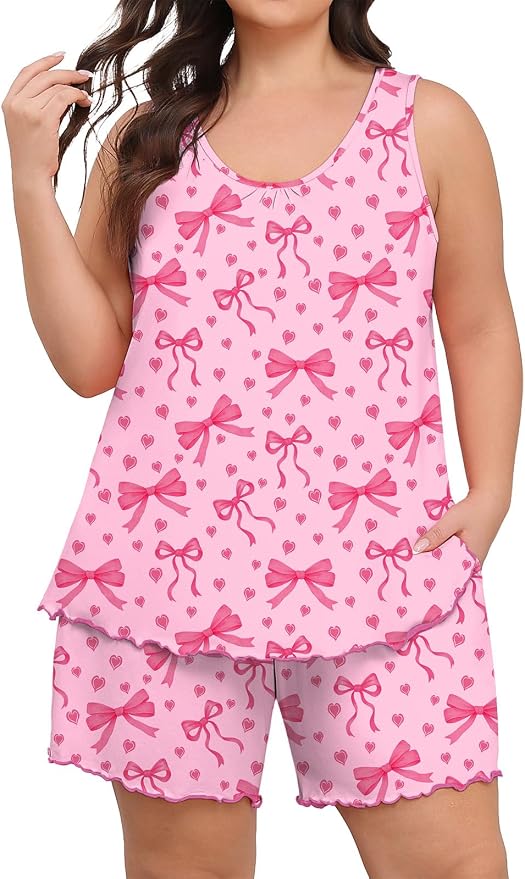 Pink Heart Bow