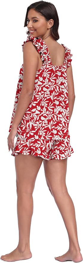 Floral Red White