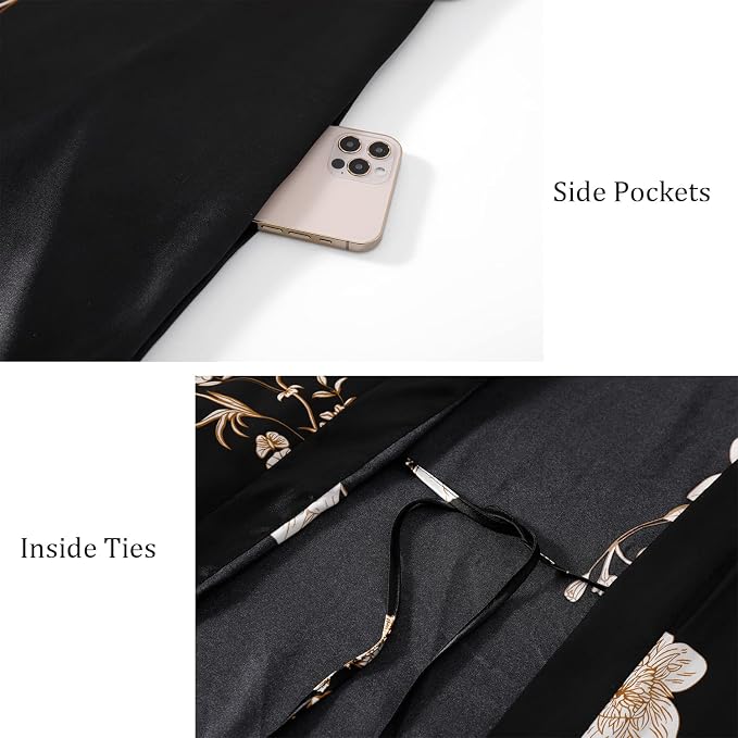 Floral Print Black