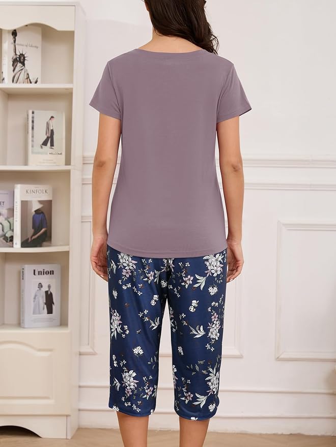 Navy Blue Floral