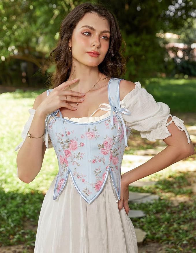 Blue Pink Floral