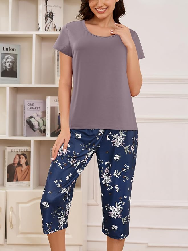 Navy Blue Floral