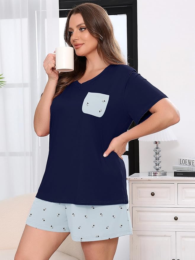 Lamb Print Light Blue